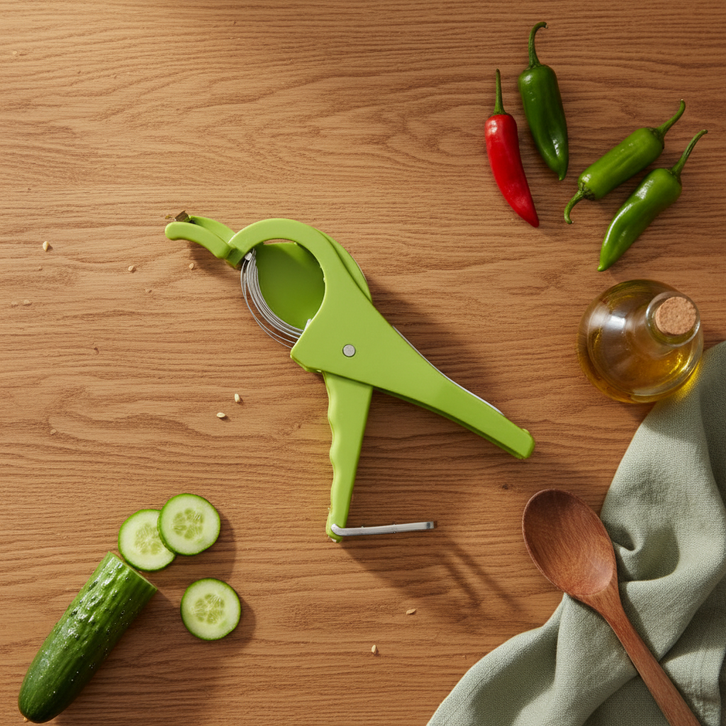 Vegetable Cutter 5 Sharp Blade with Peeler 2 in 1 - Multicolour