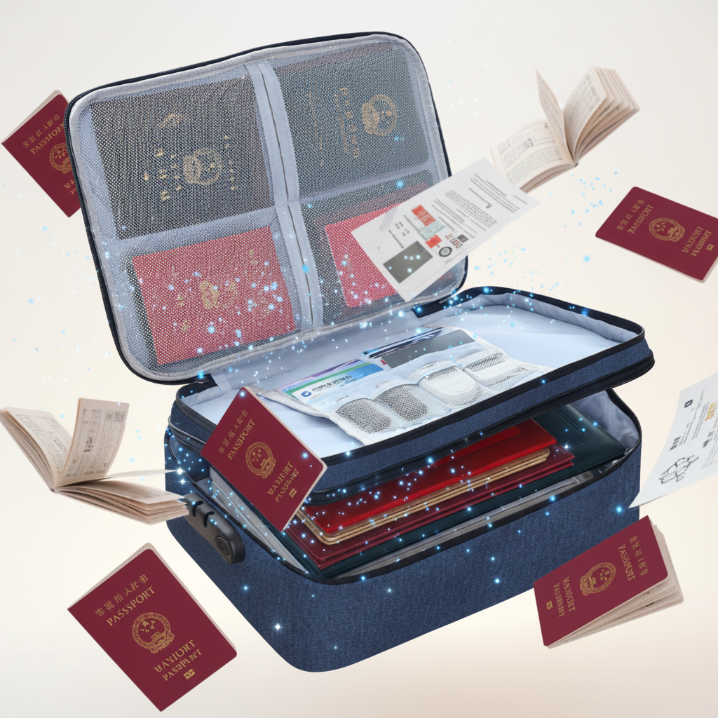 Waterproof Document Organizer Bag — Travel & Home Safe Storage