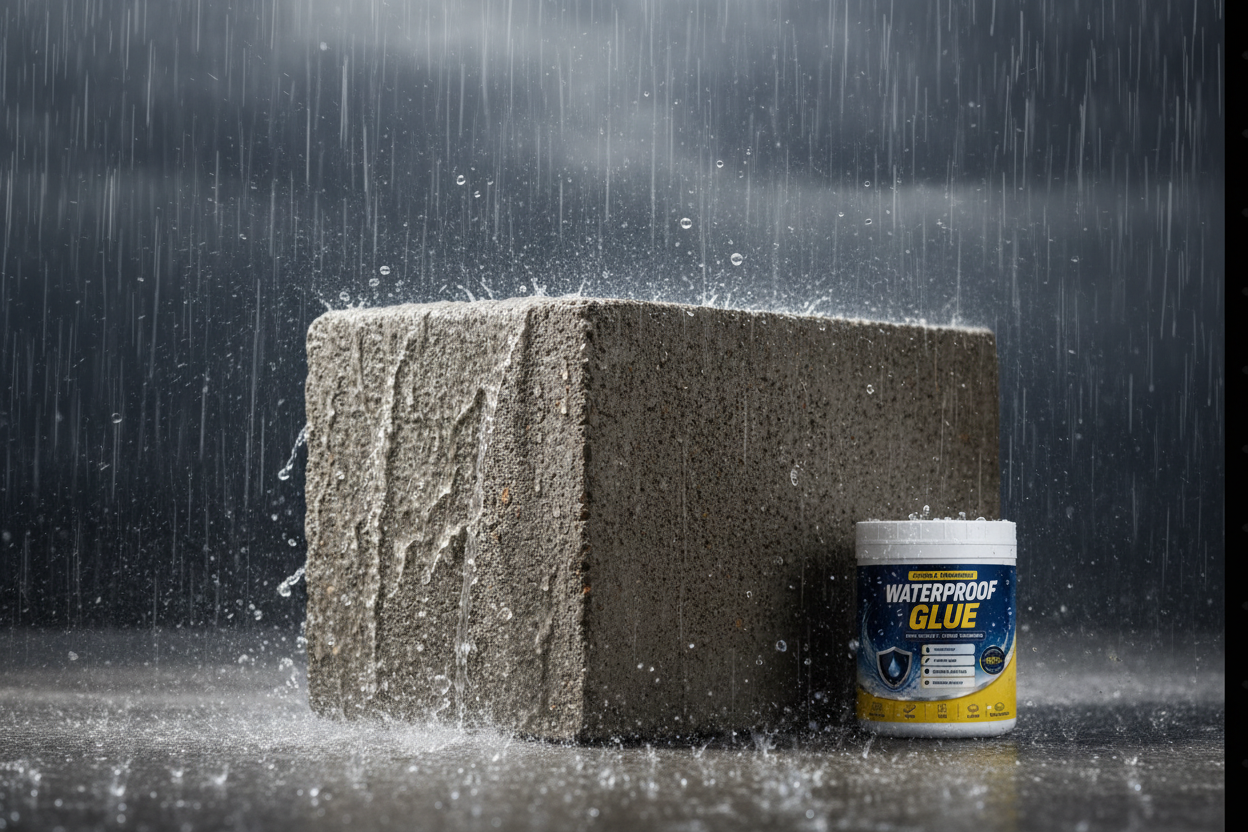 Transparent waterproof glue