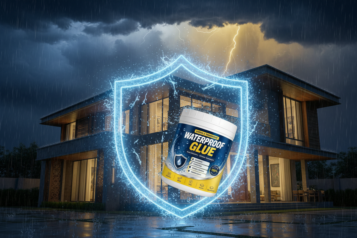 Transparent waterproof glue